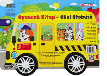 Oyuncak Kitap - Okul Otobüsü (Gerçek Tekerlekli) (0+ Yaş)