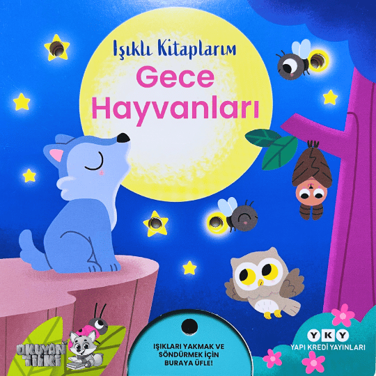 Işıklı Kitaplarım: Gece Hayvanları (Lichterbuch, 2+ Yaş)