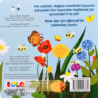 Sürgülü Kitap - Kim Bu Bahçedeki Hayvanlar? (2+ Yaş)