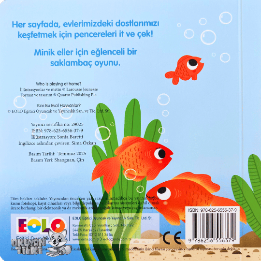 Sürgülü Kitap - Kim Bu Evcil Hayvanlar? (2+ Yaş)