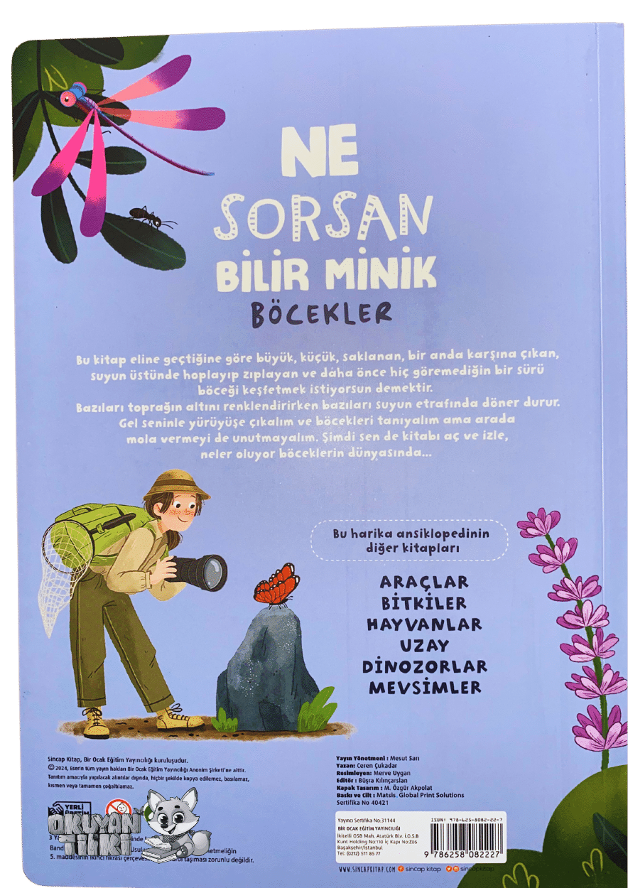 Ne Sorsan Bilir Minik – Benim İlk Böcekler Kitabım (1+ Yaş)