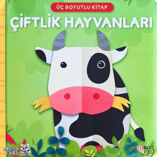 Üç Boyutlu Kitap - Çiftlik Hayvanları (1+ Yaş) - Okuyan Tilki