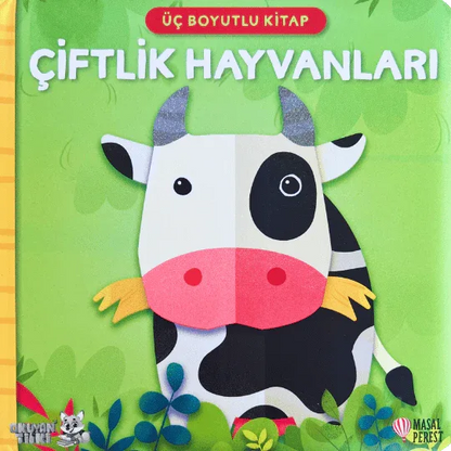Üç Boyutlu Kitap - Çiftlik Hayvanları (1+ Yaş) - Okuyan Tilki
