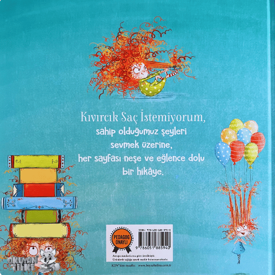 Kıvırcık Saç İstemiyorum - Organik Kitap (4+ Yaş)