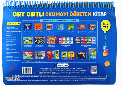 Cırt Cırtlı Okumayı Yazmayı Öğreten Kitap (4-7 Yaş)