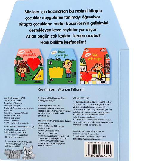 Duygularımı Tanıyorum – Aslan Çok Korkuyor (0+ Yaş)