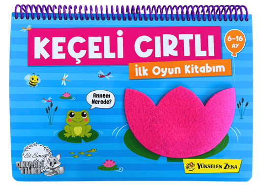 6-16 Ay İlk Cırt Cırtlı Keçeli Etkinlik Kitabım - İlk Oyun Kitabım