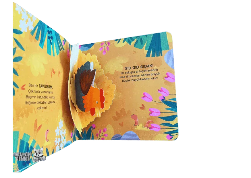 Üç Boyutlu Kitap - Çiftlik Hayvanları (1+ Yaş) - Okuyan Tilki