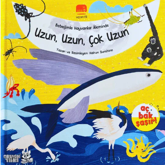 Bebeğimle Hayvanlar Âleminde - Uzun, Uzun, Çok Uzun (1+ Yaş, 3D Kitap) - Okuyan Tilki