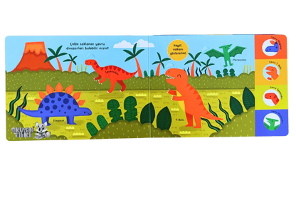 Çılgın Dinozorlar - Pencereli Kitap (0+ Yaş) - Okuyan Tilki