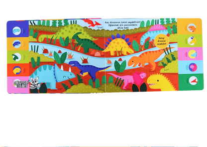 Çılgın Dinozorlar - Pencereli Kitap (0+ Yaş) - Okuyan Tilki
