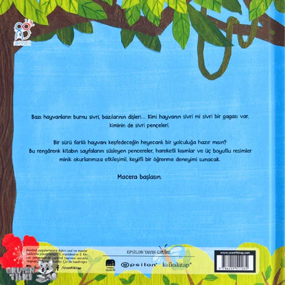 Bebeğimle Hayvanlar Âleminde - Sivri, Sivri, Çok Sivri (1+ Yaş, 3D Kitap) - Okuyan Tilki