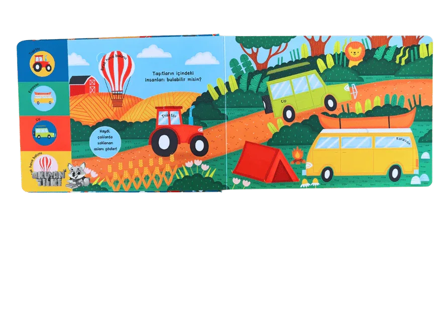 Düt! Düt! Taşıtlar - Pencereli Kitap (0+ Yaş) - Okuyan Tilki