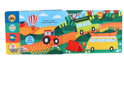 Düt! Düt! Taşıtlar - Pencereli Kitap (0+ Yaş) - Okuyan Tilki