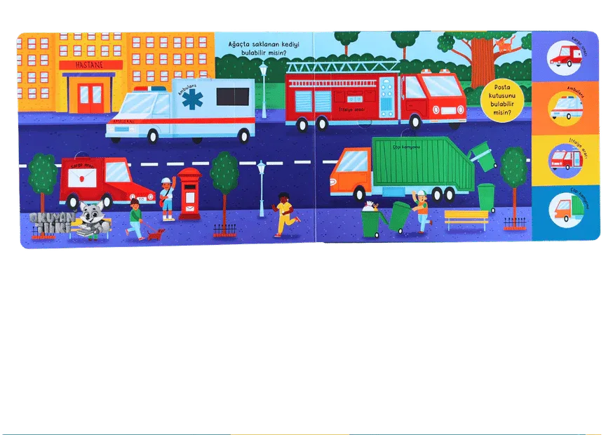 Düt! Düt! Taşıtlar - Pencereli Kitap (0+ Yaş) - Okuyan Tilki