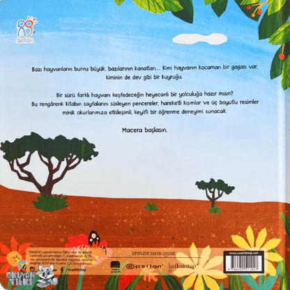 Bebeğimle Hayvanlar Âleminde - Büyük, Büyük, Çok Büyük (1+ Yaş, 3D Kitap) - Okuyan Tilki