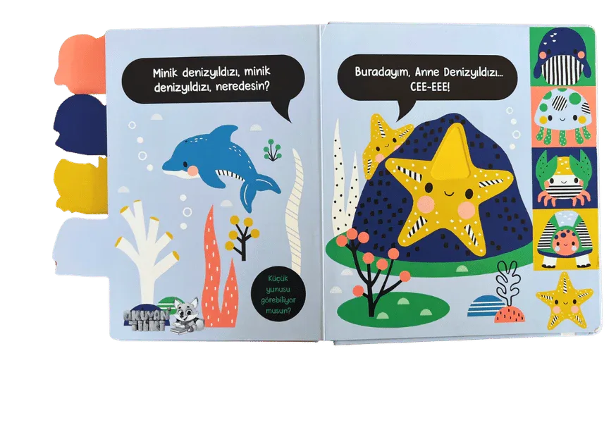 Cee-Eee Dokun Hisset Sevimli Okyanus Hayvanları (0+ Yaş) - Okuyan Tilki