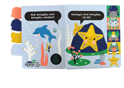 Cee-Eee Dokun Hisset Sevimli Okyanus Hayvanları (0+ Yaş) - Okuyan Tilki