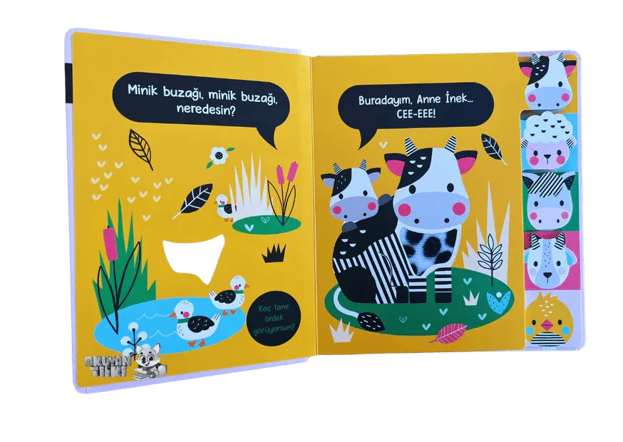 Cee-Eee Dokun Hisset Sevimli Çiftlik Hayvanları (0+ Yaş) - Okuyan Tilki