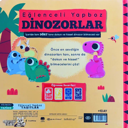 Eğlenceli Yapboz - Dinozorlar (1+ Yaş) - Okuyan Tilki