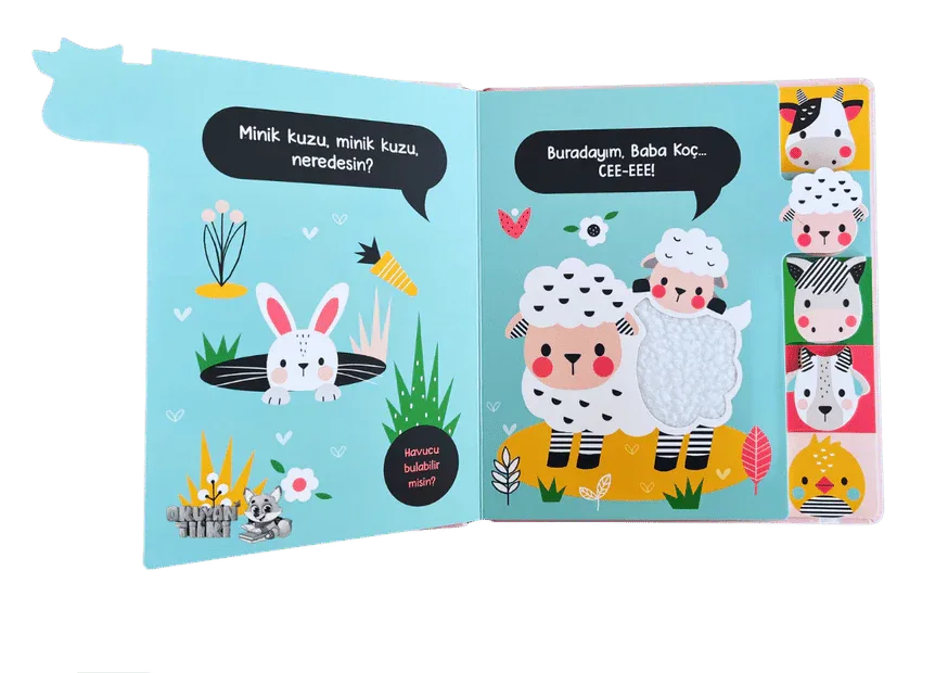 Cee-Eee Dokun Hisset Sevimli Çiftlik Hayvanları (0+ Yaş) - Okuyan Tilki