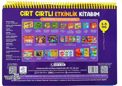 3-5 Yaş Cırt Cırtlı Etkinlik Kitabım