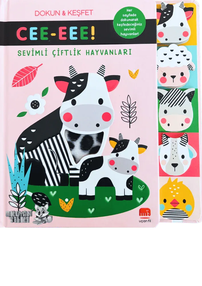 Cee-Eee Dokun Hisset Sevimli Çiftlik Hayvanları (0+ Yaş) - Okuyan Tilki
