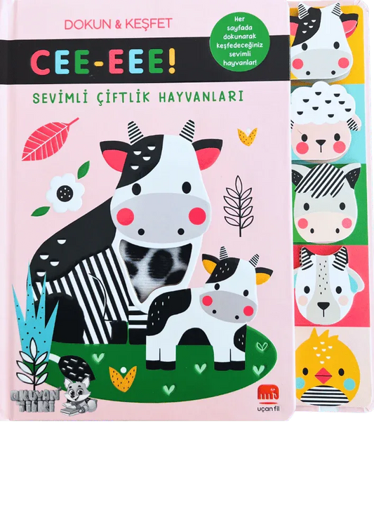 Cee-Eee Dokun Hisset Sevimli Çiftlik Hayvanları (0+ Yaş) - Okuyan Tilki