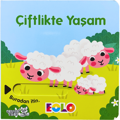 Sürgülü Kitap - Çiftlikte Yaşam (2+ Yaş)