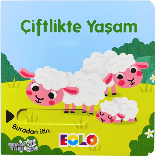 Sürgülü Kitap - Çiftlikte Yaşam (2+ Yaş)