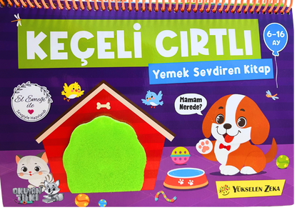 6-16 Ay İlk Cırt Cırtlı Keçeli Etkinlik Kitabım - Yemek Sevdiren Kitap