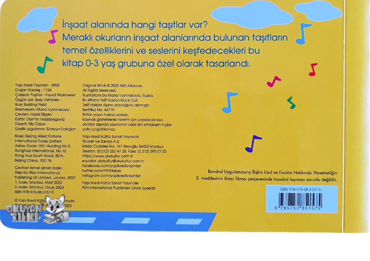 Çalışkan Taşıtlar – İnşaat Makineleri – Sesli Kitaplar (Soundbuch)