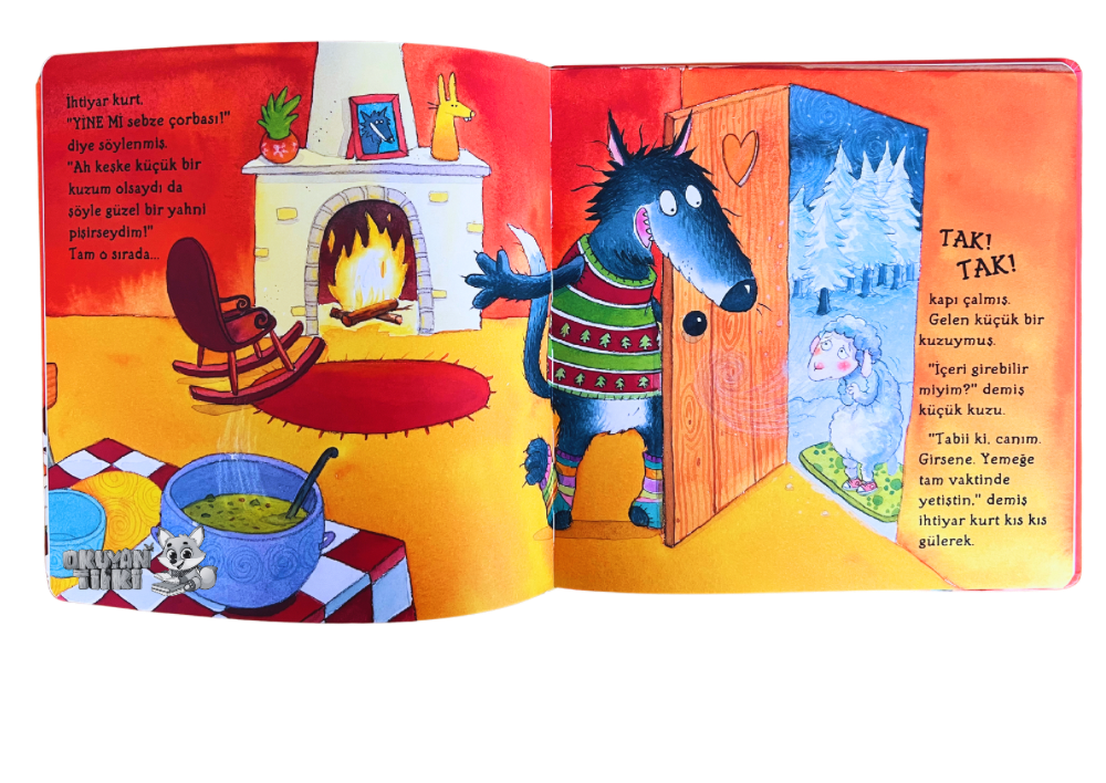 Akşam Yemeğine Gelen Kuzu - Organik Kitap (4+ Yaş)