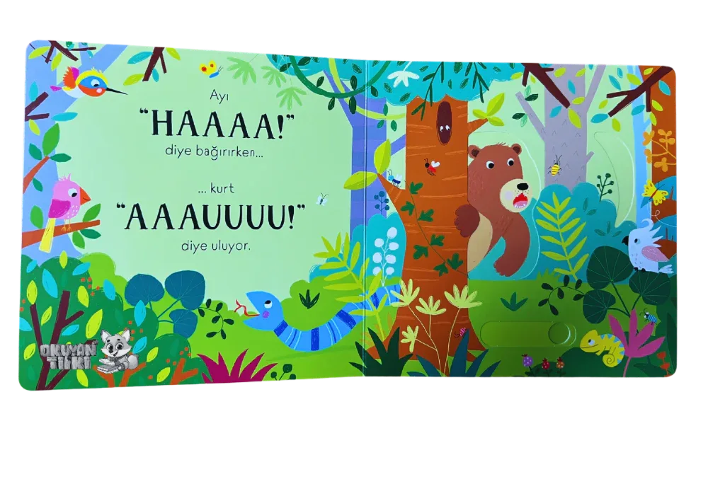Hareketli Sesli Kitaplar – Raauur! (0+ Yaş) - Okuyan Tilki