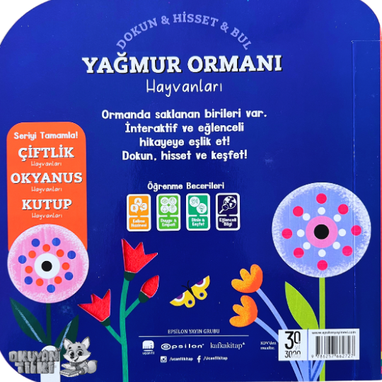 Dokun & Hisset & Bul-Yağmur Ormanı Hayvanları (Fühlbuch, 2+ Yaş)