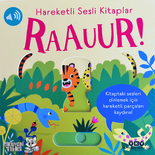Hareketli Sesli Kitaplar – Raauur! (0+ Yaş)